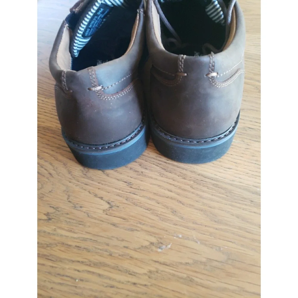 Nunn Bush  Barclay Plain Toe Oxford Brown Leather Gel Insole Shoe Sz 9‎ M NWB